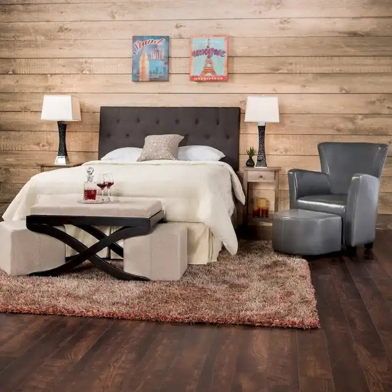 Modern Ivory Linen Adjustable Headboard