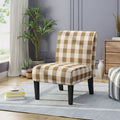 Contemporary Fabric Slipper Accent Chair