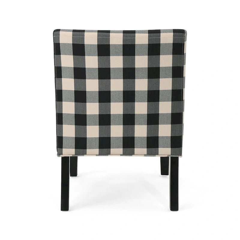 Contemporary Fabric Slipper Accent Chair