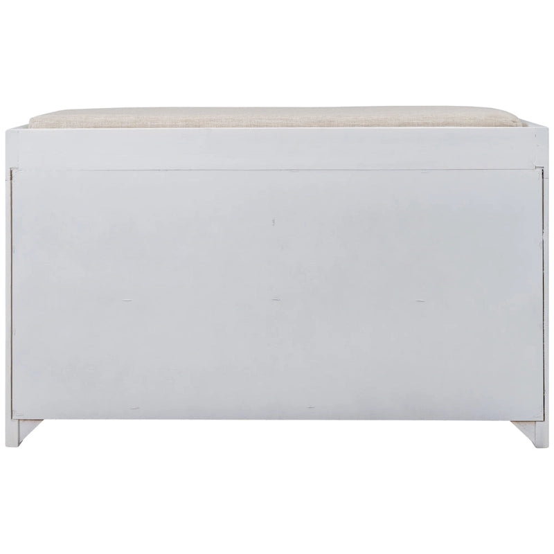 Fully Assembled Shoe Bench with Removable Cushion