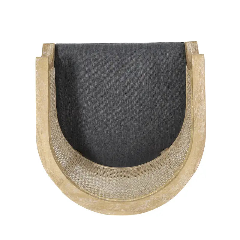 Wood and Cane Accent Chair