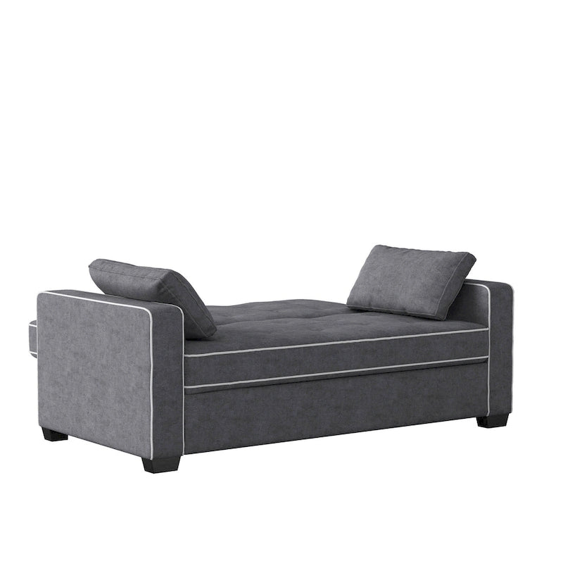 Full Convertible Loveseat with Coil Spring Cushions
