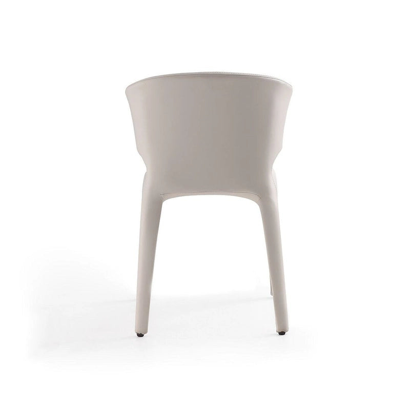 Cream Faux Leather Dining Chair (Set of 2)