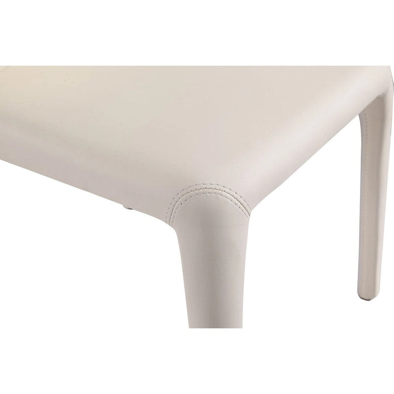 Cream Faux Leather Dining Chair (Set of 2)