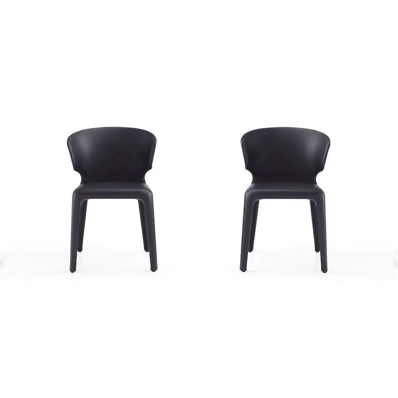 Cream Faux Leather Dining Chair (Set of 2)
