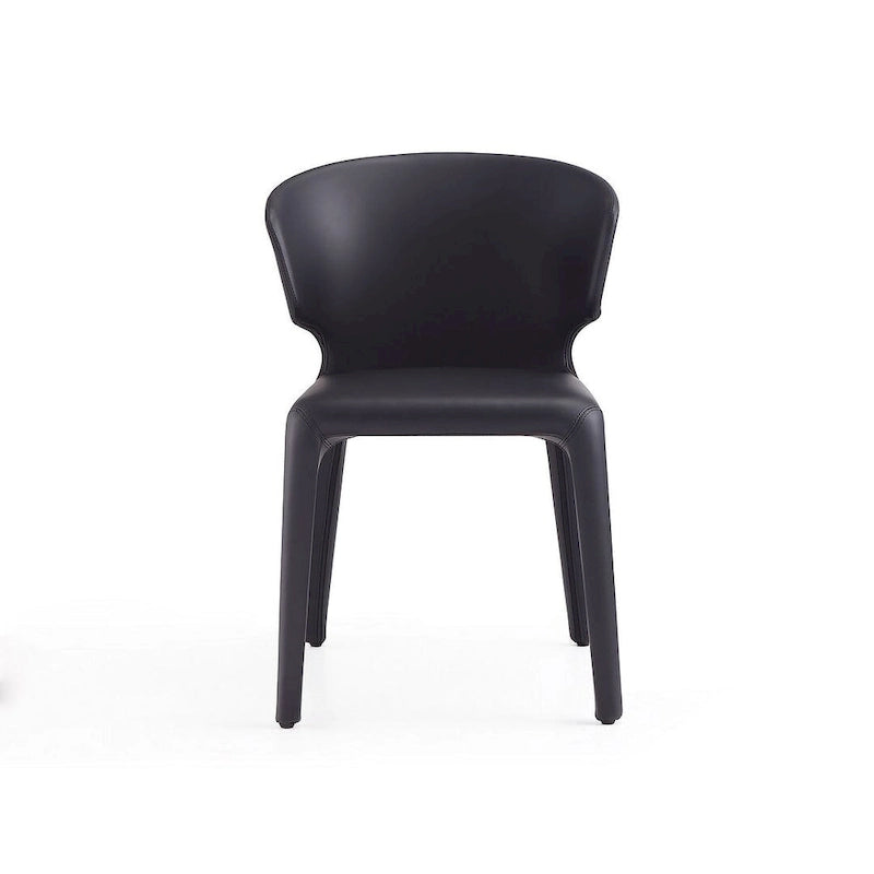 Cream Faux Leather Dining Chair (Set of 2)