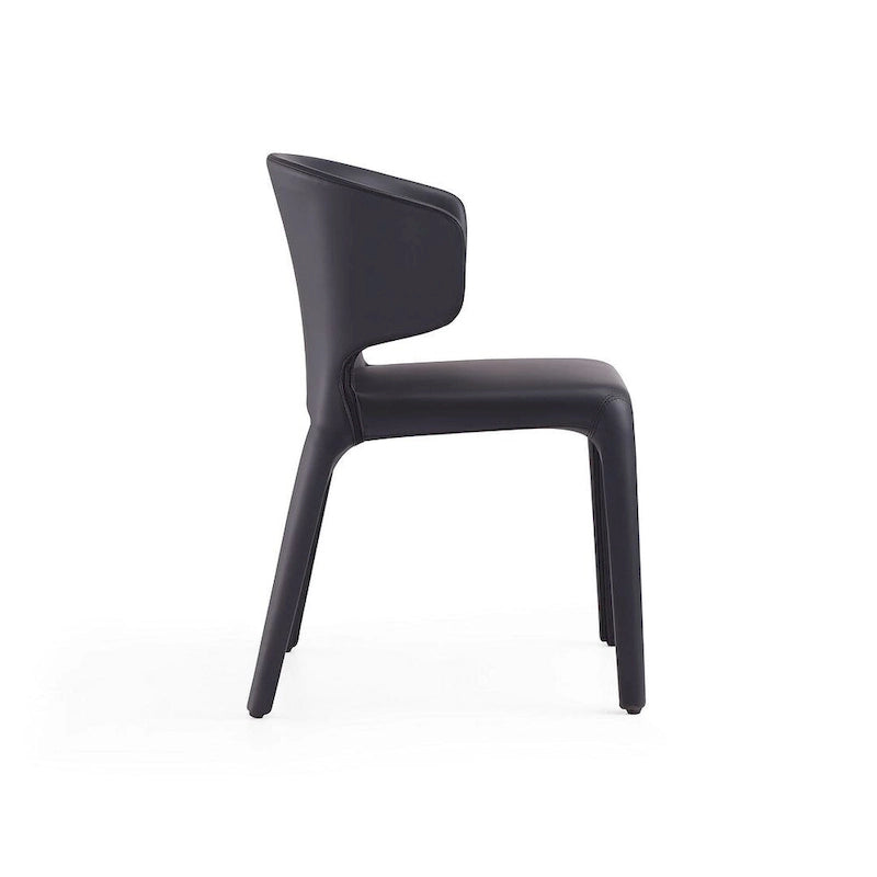 Cream Faux Leather Dining Chair (Set of 2)