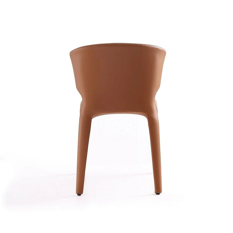 Cream Faux Leather Dining Chair (Set of 2)