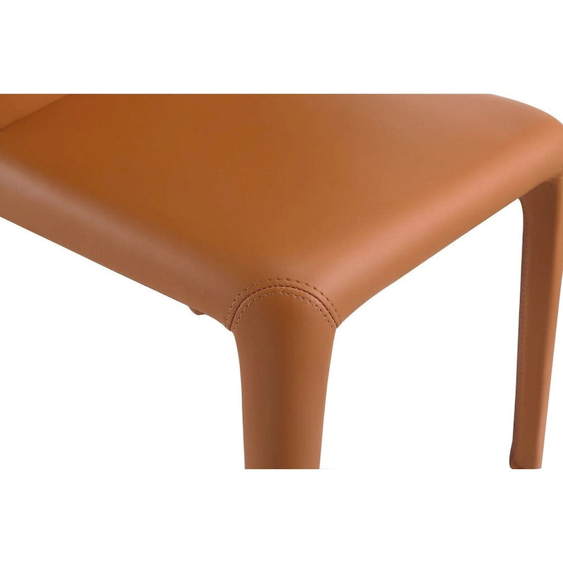 Cream Faux Leather Dining Chair (Set of 2)