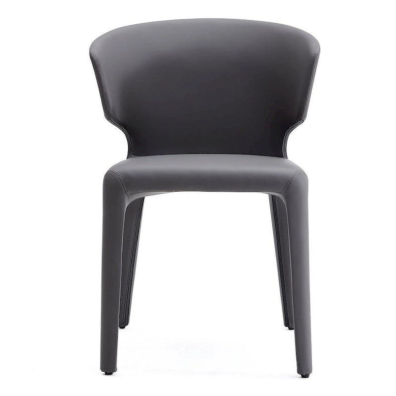 Cream Faux Leather Dining Chair (Set of 2)