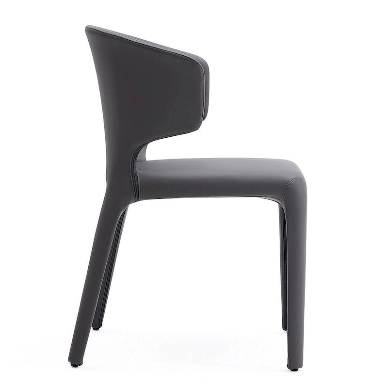 Cream Faux Leather Dining Chair (Set of 2)