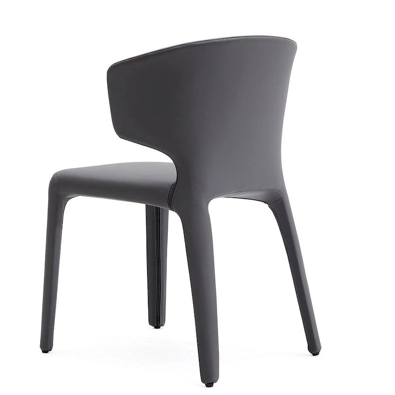 Cream Faux Leather Dining Chair (Set of 2)