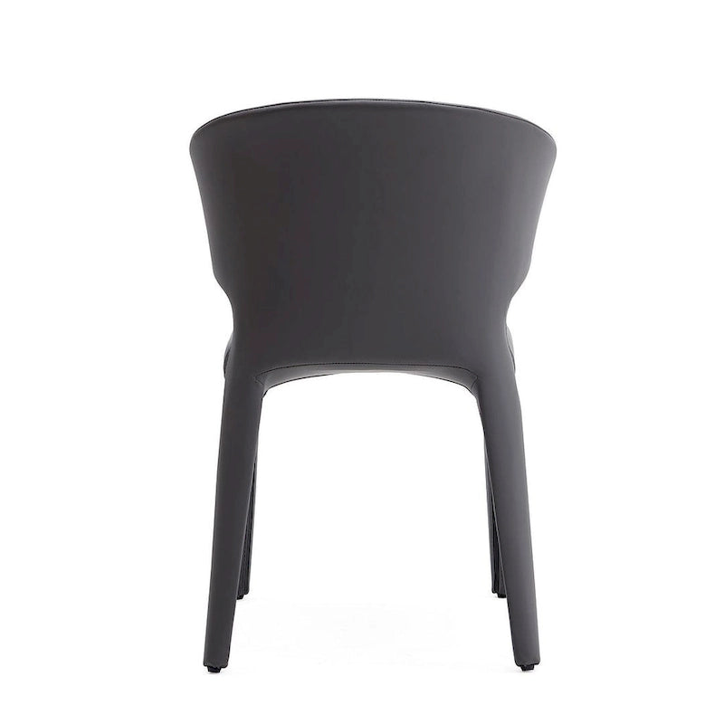 Cream Faux Leather Dining Chair (Set of 2)
