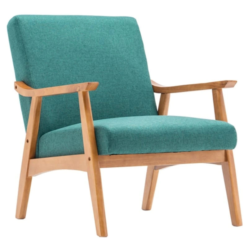 Mid Century Modern Wood Frame Accent Chair