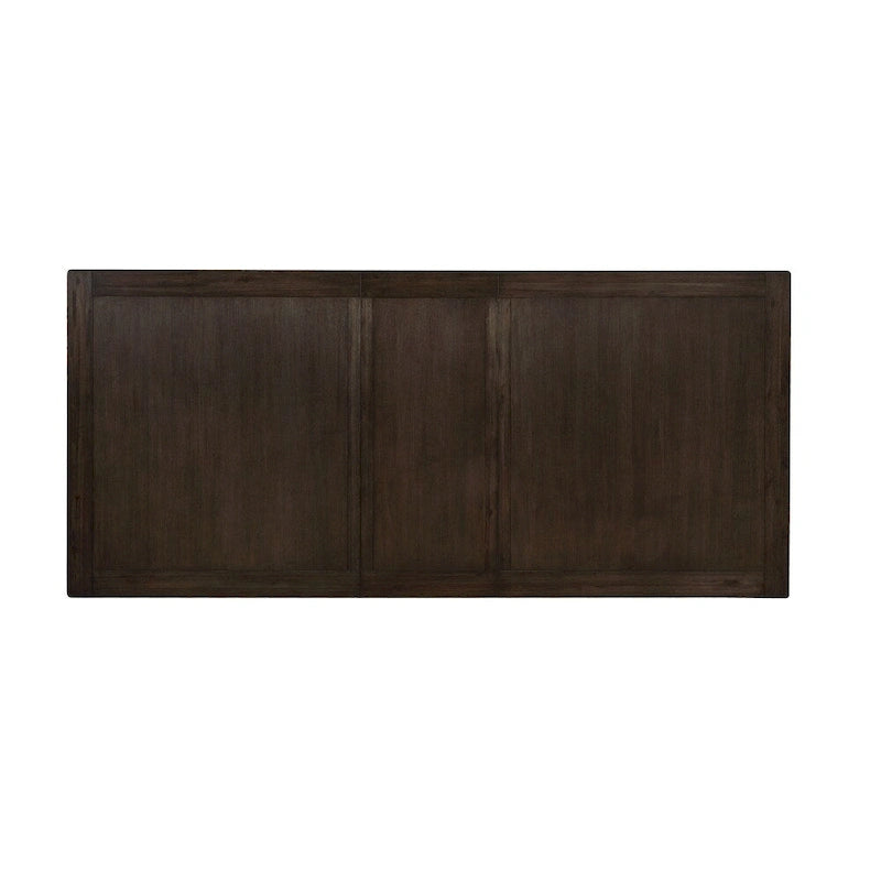 Espresso 94" Expandable Wood Dining Table with Trestle Base