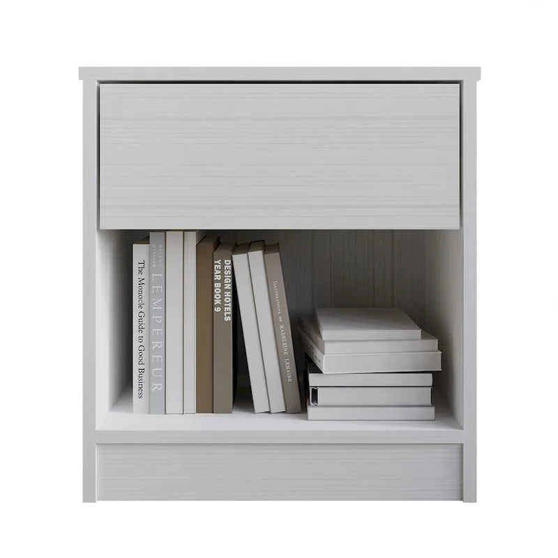 Simple Clean-Lines One Drawer Nightstand