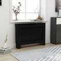 vidaXL Radiator Cover Black 44.1x7.5x32.1 MDF
