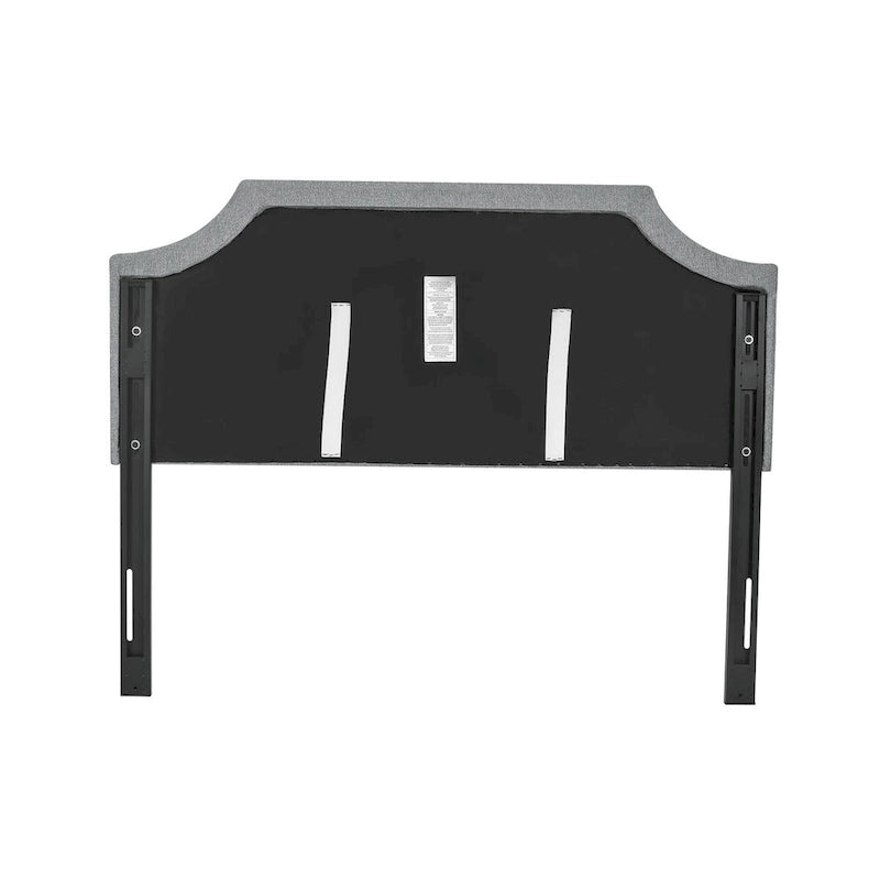 Fabric Upholstered Headboard with Nailhead for Queen Bed