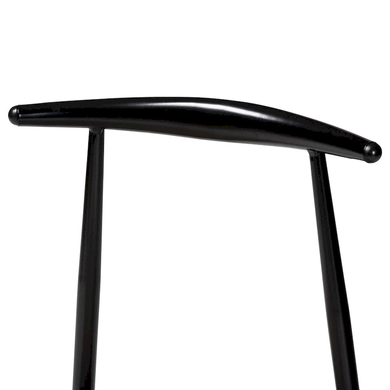 Modern Industrial Fabric and Metal 4-Piece Dining Chair Set