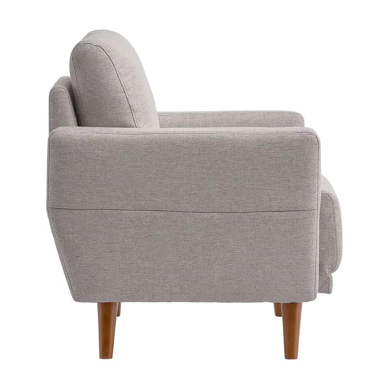 Modern Armchair, Light Grey