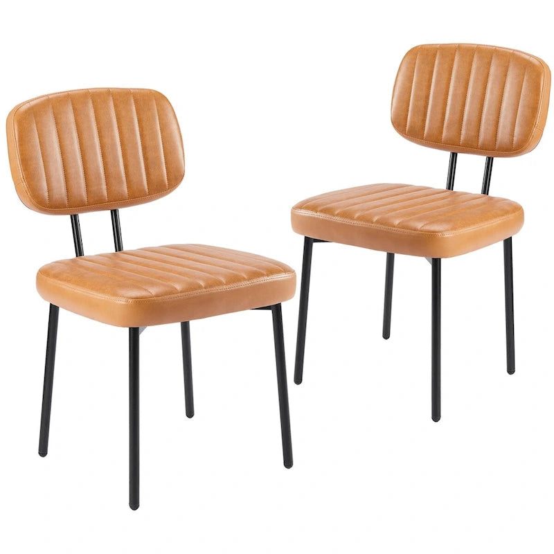 Čalouněné jídelní židle v retro stylu z poloviny století, sada 2 kusů