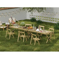 Weather Resistant Folding Outdoor Wood Chair (Set of 2)
