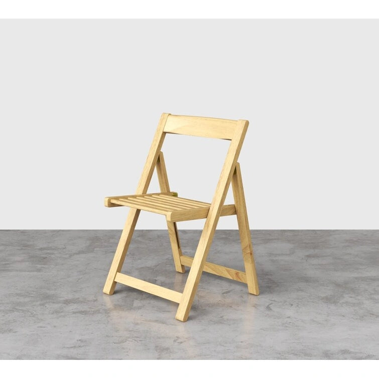 Weather Resistant Folding Outdoor Wood Chair (Set of 2)