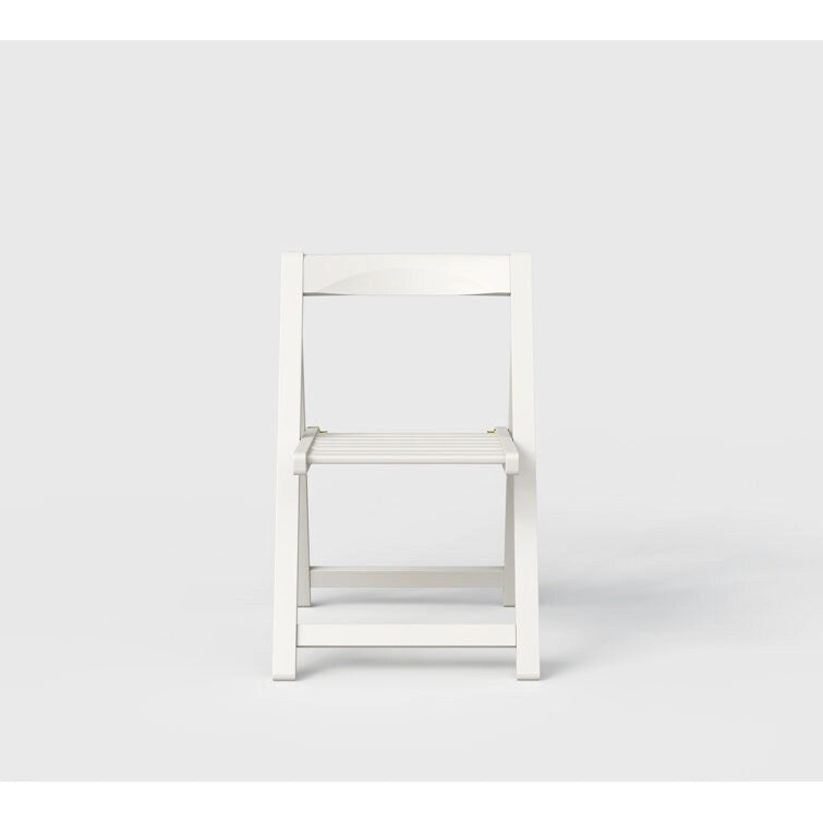Weather Resistant Folding Outdoor Wood Chair (Set of 2)